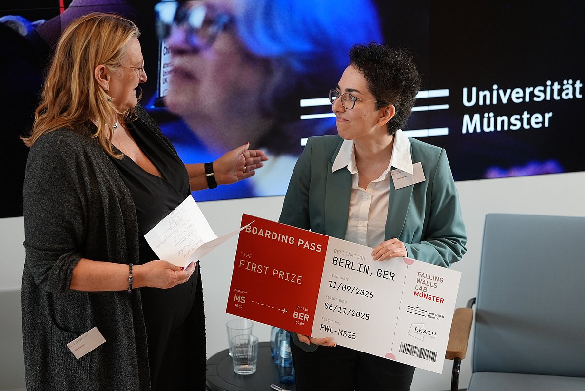 Idee vorgestellt: Wuppertaler Doktorandin beim Gipfel für Forschung und Innovation in Berlin