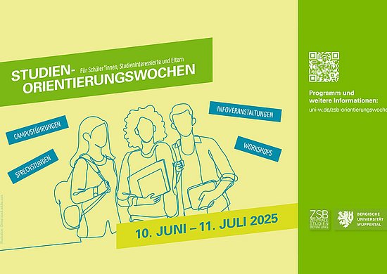 Eine bunte Grafik mit stilisierten Personen und dem Datum der Veranstaltung